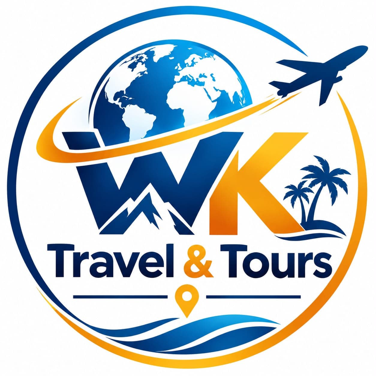 WK Travel & Tours Official Brandmark